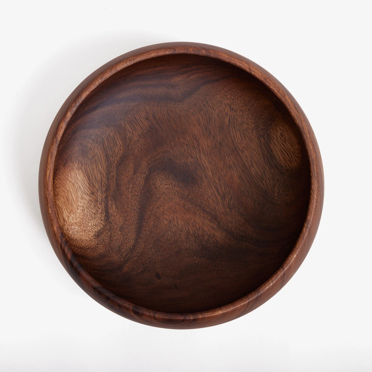 WEBHUSHI 11-Inch Acacia Wood Salad Bowl - 1.5 Liter Capacity, Natural Brown, Rustic Serving Bowl - View #10