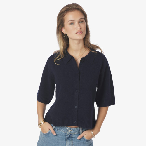 Collar Knit Top
