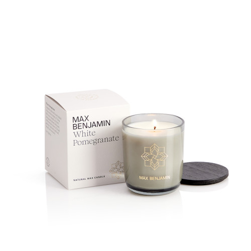 Max Benjamin White Pomegranate Luxury Candle 