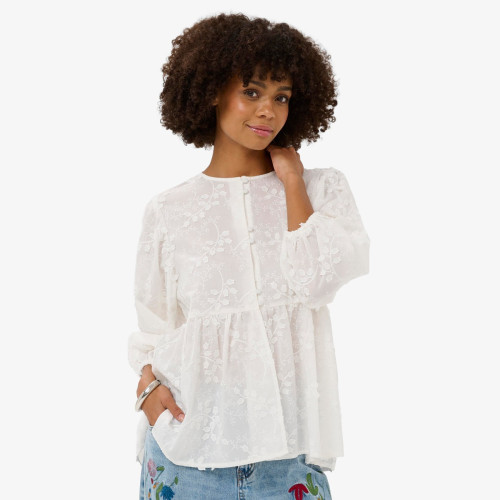 Neda Button Smock Top