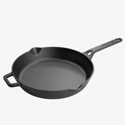 Cast Iron Skillet With Dual Handle