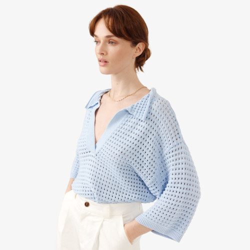 Calia Textured Knit Polo