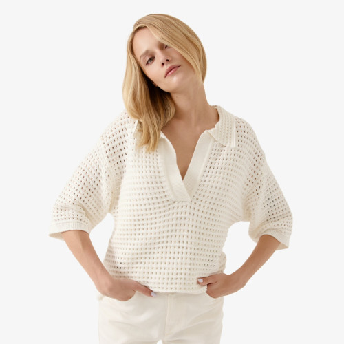 Calia Textured Knit Polo