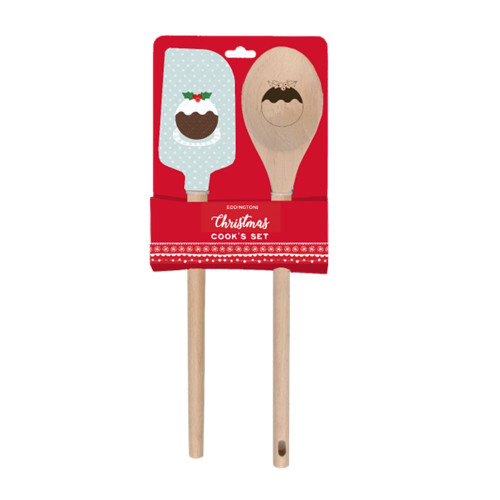 Christmas Pudding Spoon And Spatula
