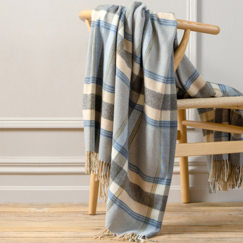 Atlantic Mist Lambswool Throw