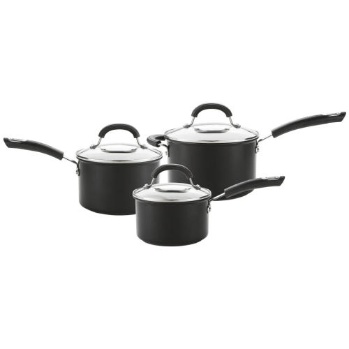 Circulon Total Hard Anodised Saucepan Set - 3 Piece