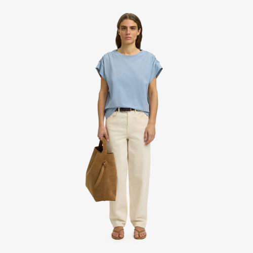 Mila Gathered T-Shirt