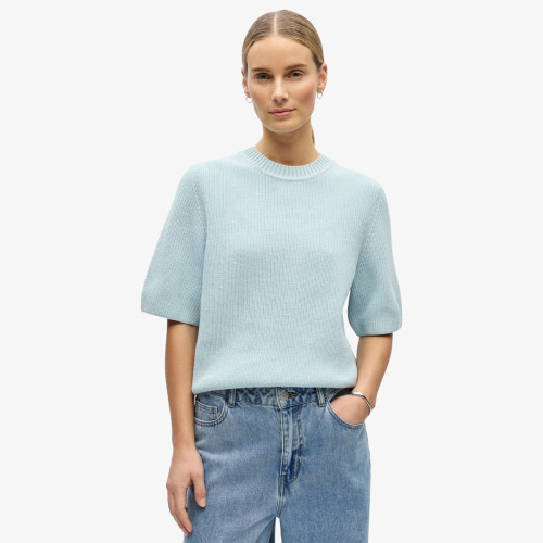 Short Sleeve Cotton Knit Top