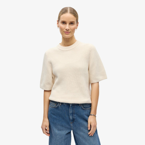 Short Sleeve Cotton Knit Top