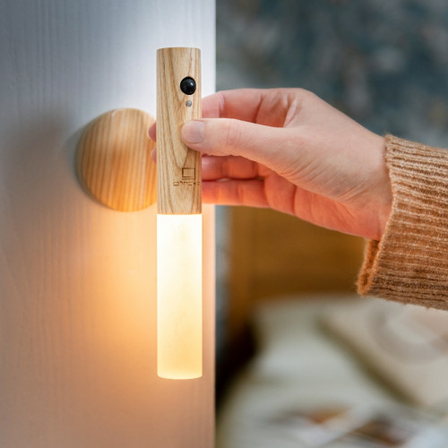  Natural Ash Wood Smart Baton Light