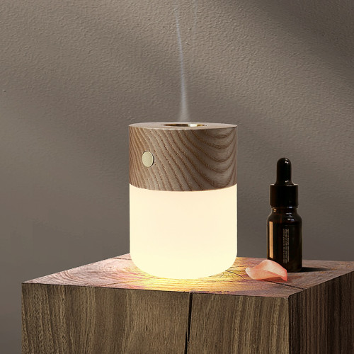 Smart Diffuser Lamp on a Grey Background.