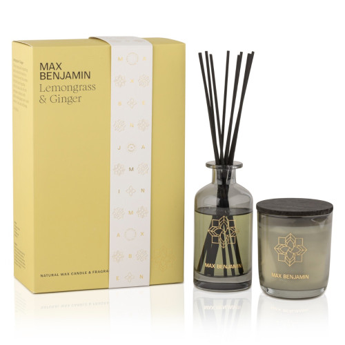 Candle Diffuser Gift Set - Lemongrass & Ginger