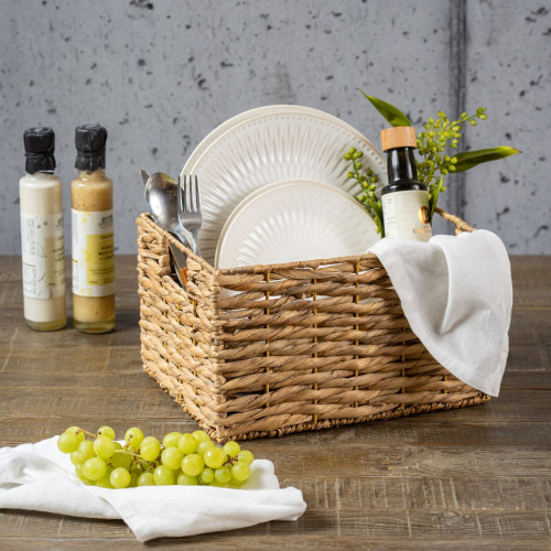 Water Hyacinth Rectangle Basket - Small