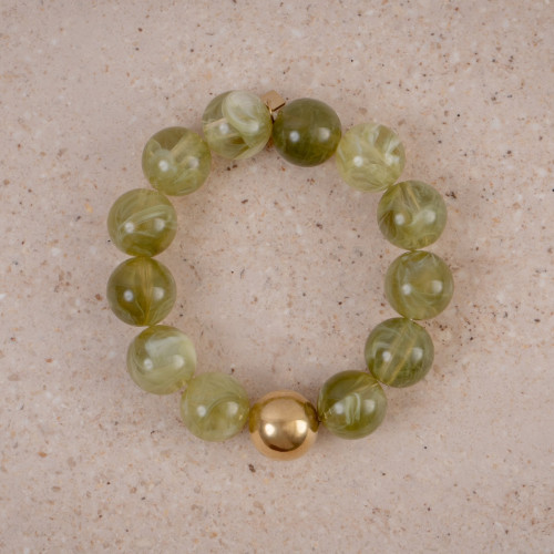 Olive Chunky Bracelet