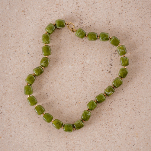 Green Statement Necklace