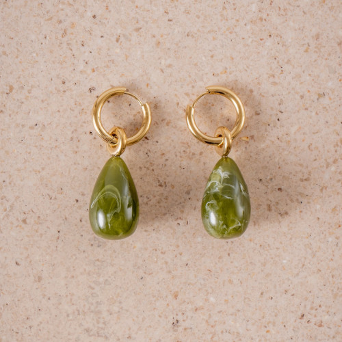 Green Earrings
