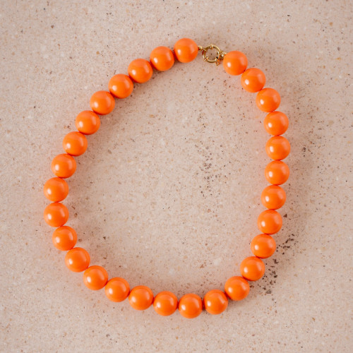 Orange Statement Necklace