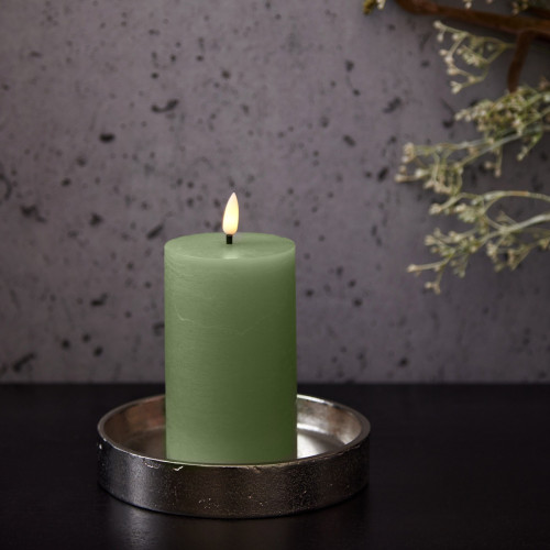 LED Pillar Candle Jade - Small