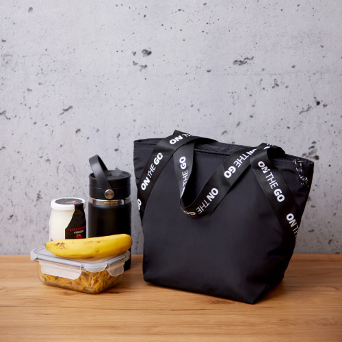 lunchbag tote on the go in black
