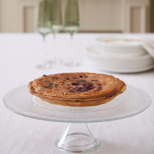Clear Glass Footed Cake Stand