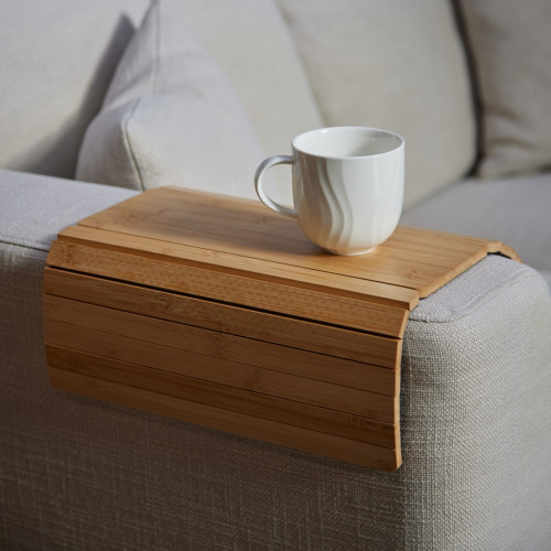 Bamboo Flexible Sofa Tray
