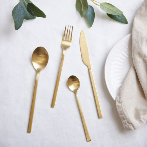 Tokyo 24 Pc Cutlery Set - Gold