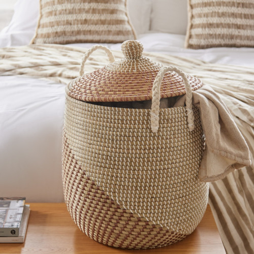 Gibson Laundry Basket - Rust 