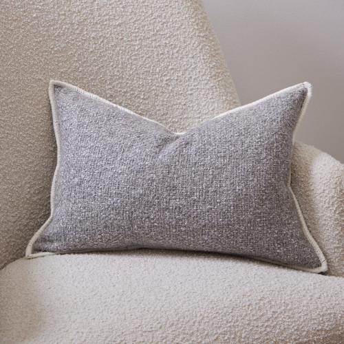 Grey Boucle Cushion 