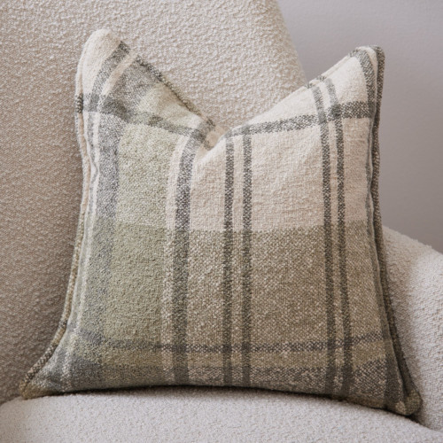Green Check Cushion