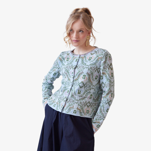 Ornament Pattern Cardigan