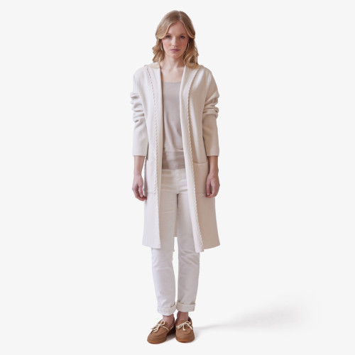 Stitch Detail Long Cardigan