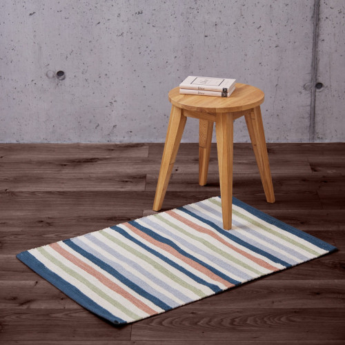 Shaista Rug Blue Stripe