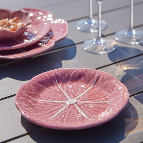 Cabbage Pink Plate - 19cm