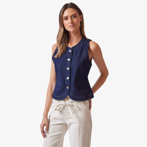 Diona Denim Waistcoat