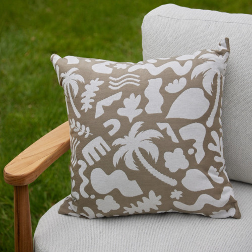 Tropical Beige Outdoor Cushion