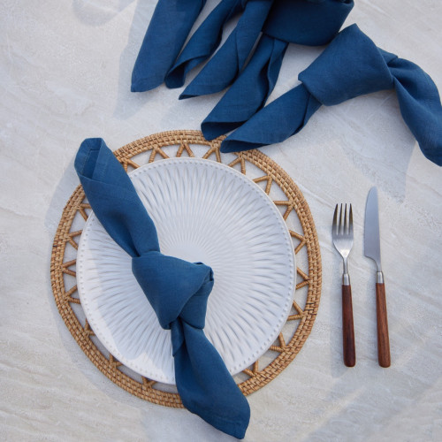 Linen Cotton Napkin Marine - Set of 6