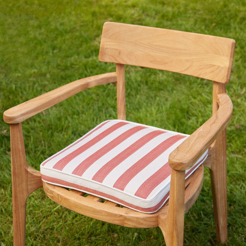 Terracotta Stripe Outdoor Seatpad