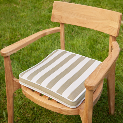 Green Stripe Outdoor Seatpad