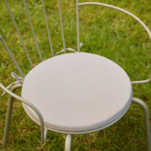 Round Oatmeal Outdoor Seatpad