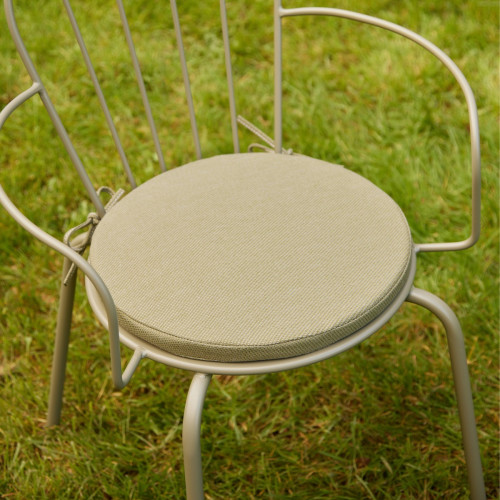 Round Olive Outdoor Seatpad