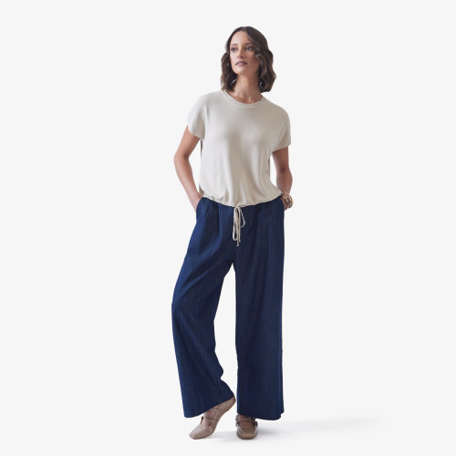 Darted Denim Jeans
