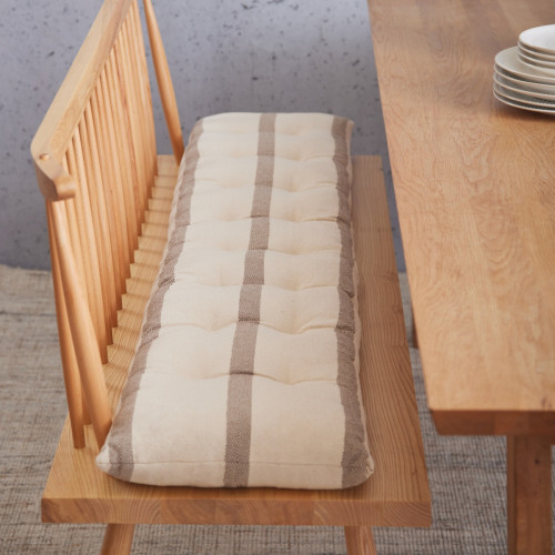 Natural Stripe Bench Pad Collection