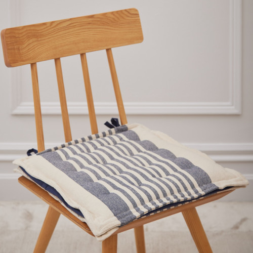 Navy Stripe Seat Pad