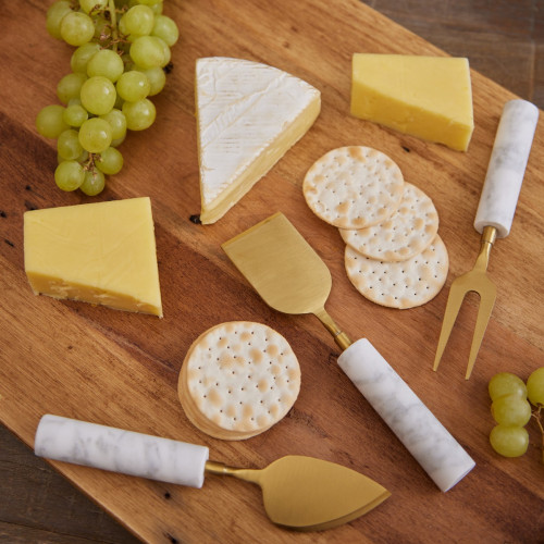 Marble 3 Piece Cheese Knife Set