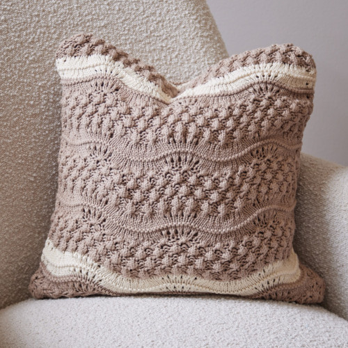 Wave Pointelle Cushion 