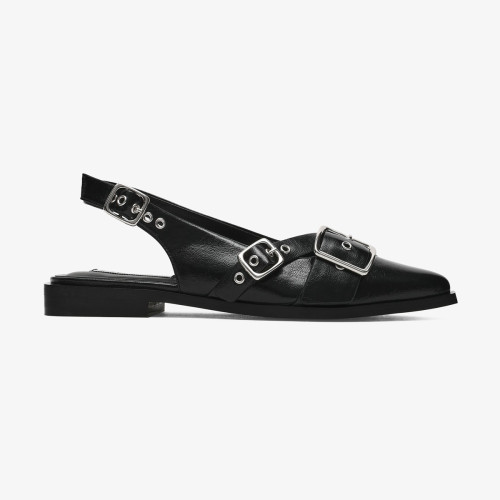 Buckle Flat Sling Back