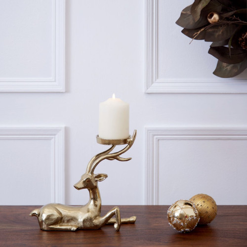 Riley Reindeer Pillar Holder