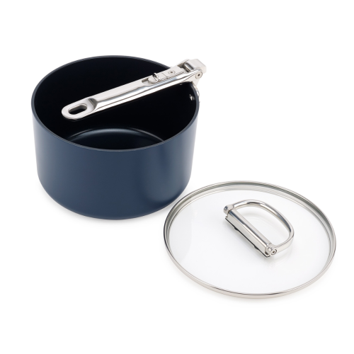 joseph joseph space folding handle non-stick saucepan and lid - medium