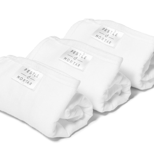 pack of 3 face cloths made from pure cotton