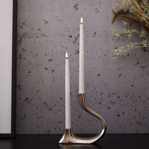 White LED Dinner Candle - Set of 2